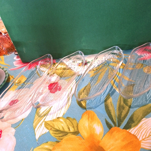 Vintage Clear Set 4 Corn on Cob - Picture 2 of 8